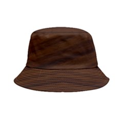 Dark Brown Wood Texture, Cherry Wood Texture, Wooden Inside Out Bucket Hat by nateshop