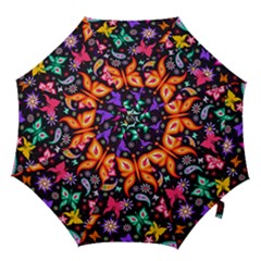 Floral Butterflies Hook Handle Umbrellas (large) by nateshop