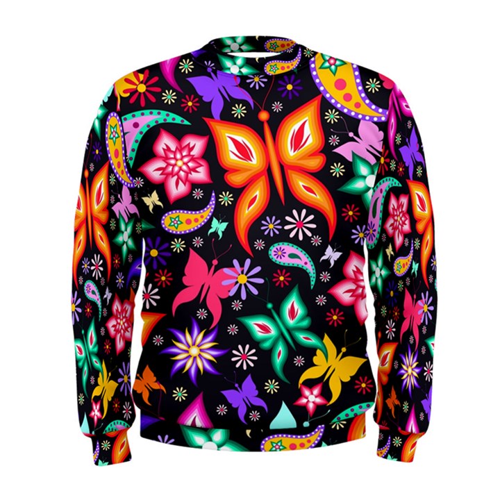 Floral Butterflies Men s Sweatshirt