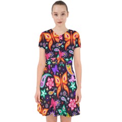 Floral Butterflies Adorable In Chiffon Dress by nateshop