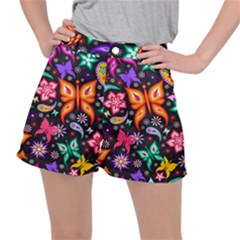 Floral Butterflies Women s Ripstop Shorts by nateshop