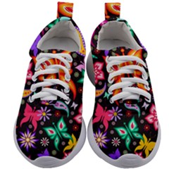 Floral Butterflies Kids Athletic Shoes by nateshop