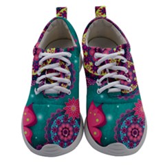 Floral Pattern, Abstract, Colorful, Flow Women Athletic Shoes by nateshop