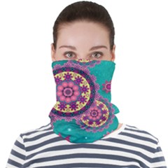 Floral Pattern, Abstract, Colorful, Flow Face Seamless Bandana (adult)