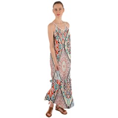 Flowers Pattern, Abstract, Art, Colorful Cami Maxi Ruffle Chiffon Dress by nateshop