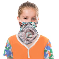 Flowers Pattern, Abstract, Art, Colorful Face Covering Bandana (kids)