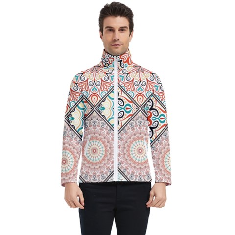 Flowers Pattern, Abstract, Art, Colorful Men s Bomber Jacket by nateshop