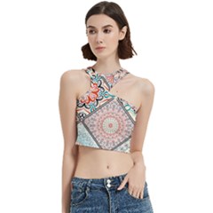 Flowers Pattern, Abstract, Art, Colorful Cut Out Top by nateshop