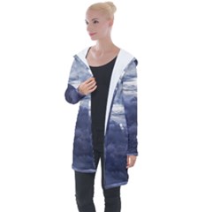 Majestic Clouds Landscape Longline Hooded Cardigan by dflcprintsclothing