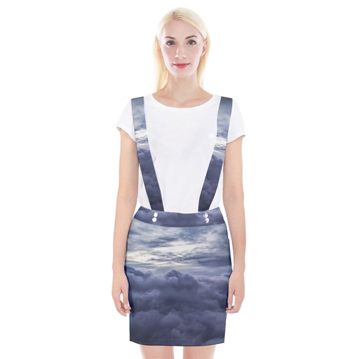 Majestic Clouds Landscape Braces Suspender Skirt