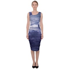 Majestic Clouds Landscape Sleeveless Pencil Dress by dflcprintsclothing