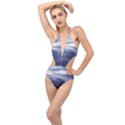 Majestic Clouds Landscape Plunging Cut Out Swimsuit View1