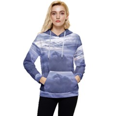 Majestic Clouds Landscape Women s Lightweight Drawstring Hoodie by dflcprintsclothing