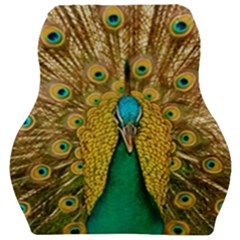 Peacock Feather Bird Peafowl Car Seat Velour Cushion  by Cemarart