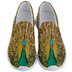 Peacock Feather Bird Peafowl Men s Lightweight Slip Ons by Cemarart