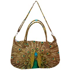 Peacock Feather Bird Peafowl Removable Strap Handbag by Cemarart