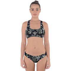 Weave Haeckel Lichenes Photobionten Cross Back Hipster Bikini Set by Cemarart