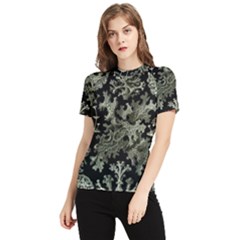 Weave Haeckel Lichenes Photobionten Women s Short Sleeve Rash Guard by Cemarart