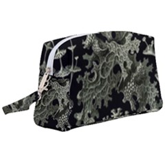 Weave Haeckel Lichenes Photobionten Wristlet Pouch Bag (large) by Cemarart