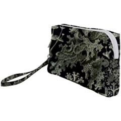 Weave Haeckel Lichenes Photobionten Wristlet Pouch Bag (small) by Cemarart