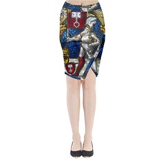 Knight Armor Midi Wrap Pencil Skirt by Cemarart