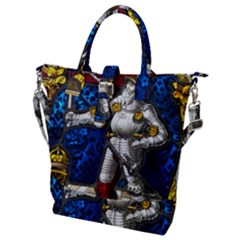 Knight Armor Buckle Top Tote Bag by Cemarart