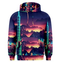 Cityscape Building Painting 3d City Illustration Men s Core Hoodie by Bedest