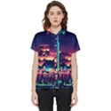 Cityscape Building Painting 3d City Illustration Short Sleeve Pocket Shirt View1