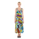 Vintage Tattoos Colorful Seamless Pattern Sleeveless Maxi Dress View1