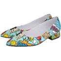 Comic Elements Colorful Seamless Pattern Women s Low Heels View2