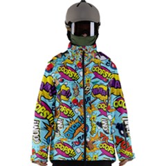 Comic Elements Colorful Seamless Pattern Men s Zip Ski And Snowboard Waterproof Breathable Jacket by Bedest