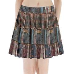 Menton Old Town France Pleated Mini Skirt by Bedest