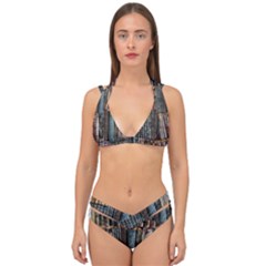 Menton Old Town France Double Strap Halter Bikini Set by Bedest