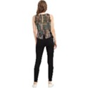 Seamless Pattern With Flower Bird V-Neck Cropped Tank Top View2