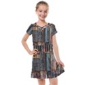 Seamless Pattern With Flower Bird Kids  Cross Web Dress View1