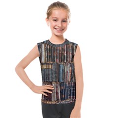 Seamless Pattern With Flower Bird Kids  Mesh Tank Top by Bedest