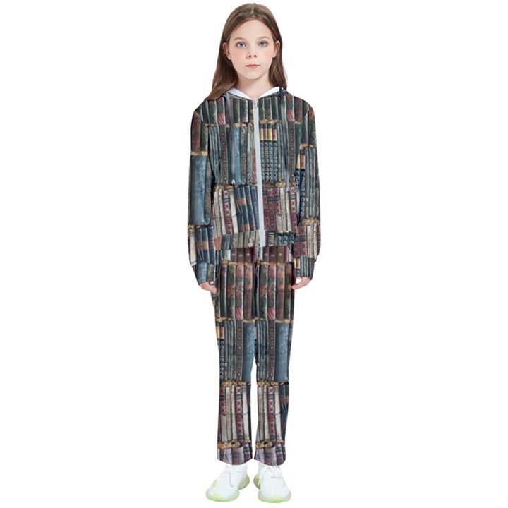 Seamless Pattern With Flower Bird Kids  Tracksuit