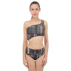 Artistic Psychedelic Hippie Peace Sign Trippy Spliced Up Two Piece Swimsuit by Bedest