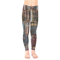 Abstract Colorful Texture Kids  Leggings by Bedest