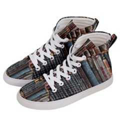 Abstract Colorful Texture Women s Hi-top Skate Sneakers by Bedest