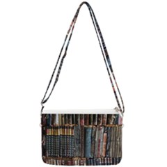 Abstract Colorful Texture Double Gusset Crossbody Bag by Bedest