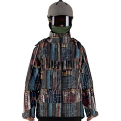 Abstract Colorful Texture Men s Zip Ski And Snowboard Waterproof Breathable Jacket by Bedest