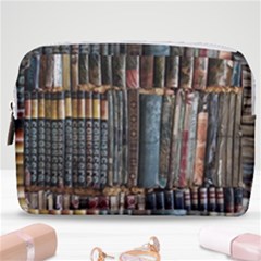 Pile Of Books Photo Of Assorted Book Lot Backyard Antique Store Make Up Pouch (medium) by Bedest