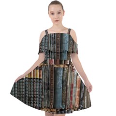 Pile Of Books Photo Of Assorted Book Lot Backyard Antique Store Cut Out Shoulders Chiffon Dress by Bedest