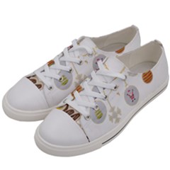 Merry Christmas  Women s Low Top Canvas Sneakers by bego