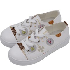 Merry Christmas  Kids  Low Top Canvas Sneakers by bego