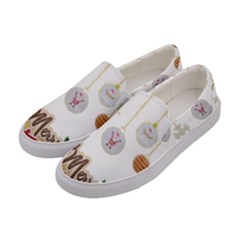 Merry Christmas  Women s Canvas Slip Ons