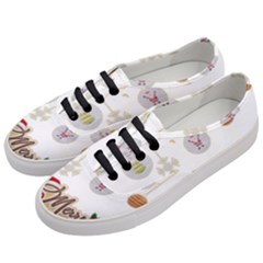 Merry Christmas  Women s Classic Low Top Sneakers by bego