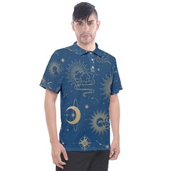 Asian Seamless Galaxy Pattern Men s Polo T-shirt by Cemarart