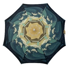 Sea Asia Waves Japanese Art The Great Wave Off Kanagawa Straight Umbrellas by Cemarart